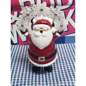 BBW Santa Holding Snowflakes Nightlight Wallflower Fragrance Plug In